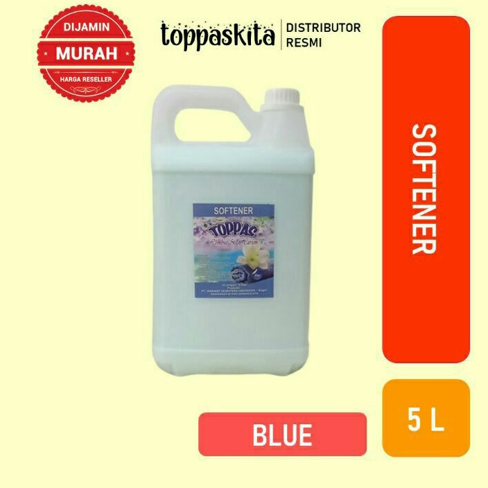 Toppas Softener / Pelembut Pewangi Pakaian 5 liter (blue/pink) Termurah