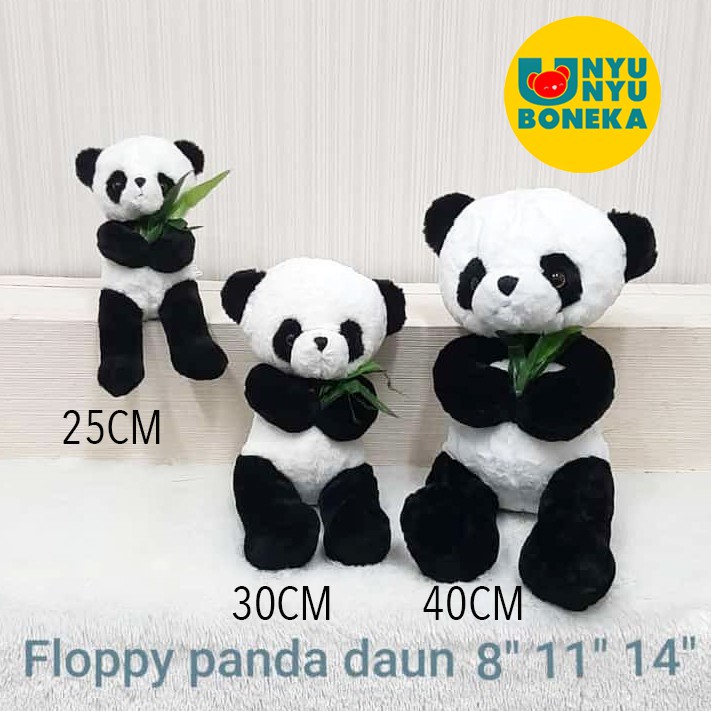 Boneka panda love valentine 35cm bahan lembut bisa untuk kado