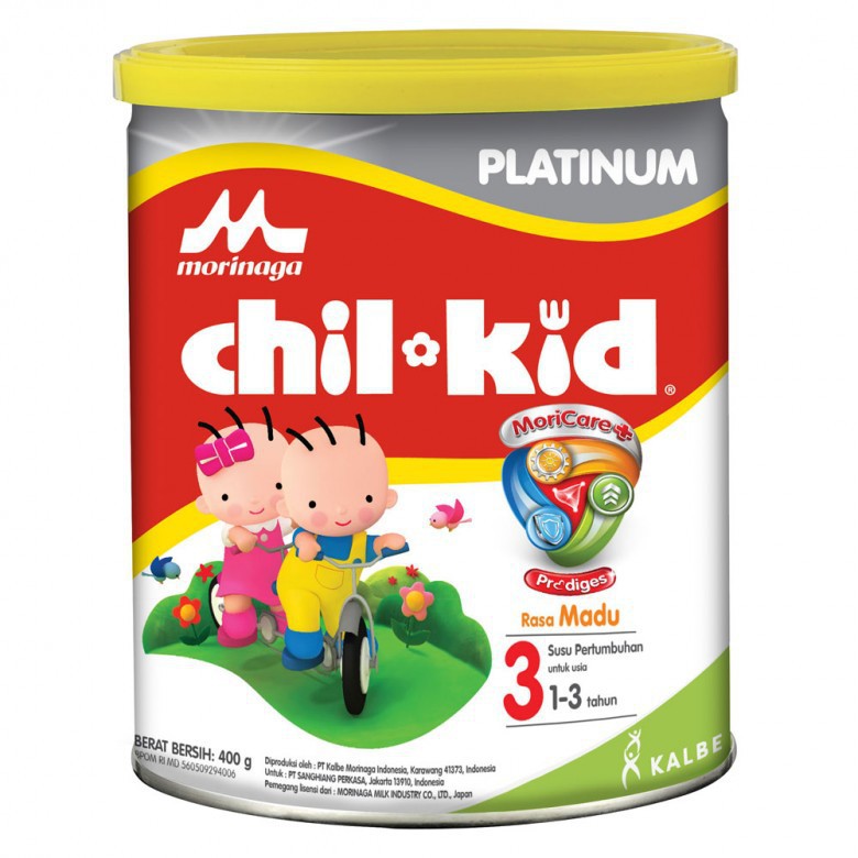 

400 gr SUSU MORINAGA CHIL KID MORICARE PLATINUM RASA MADU DAN VANILLA LENGKAP 400 GR