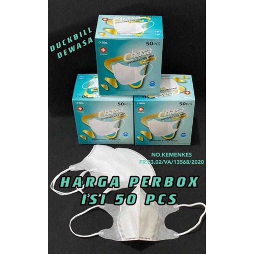 Masker Duckbill Chasa Putih Masker Duckbill Bandung Bisa Gosend Grab Express