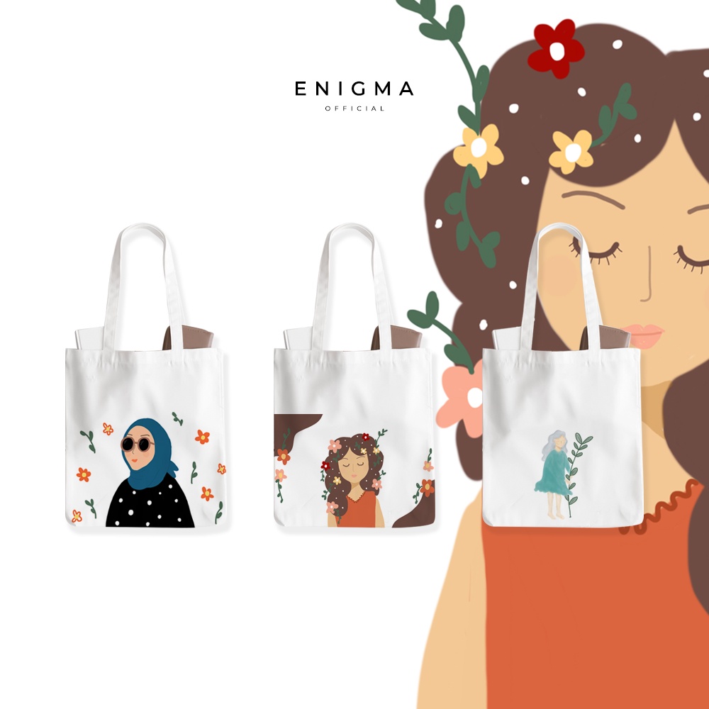 SALE TOTEBAG KANVAS ORIGINAL ENIGMA TOTEBAG KANVAS COLLECTION HJ