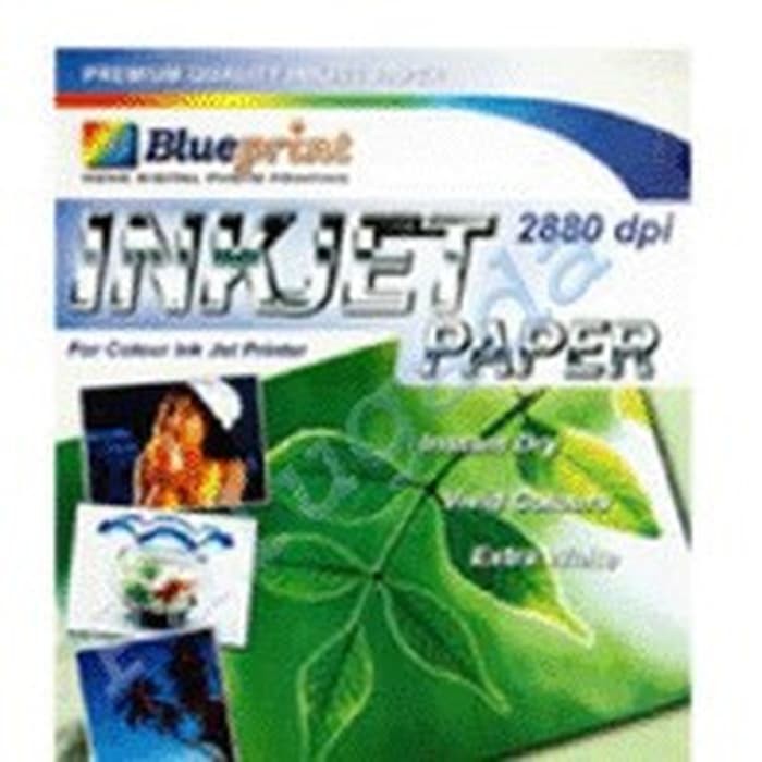 

Blueprint Inkjet Paper (BP-IPA4120) - A4, 50 Sheet, 120 gsm, Cast Coating, Extra White, Water Resist