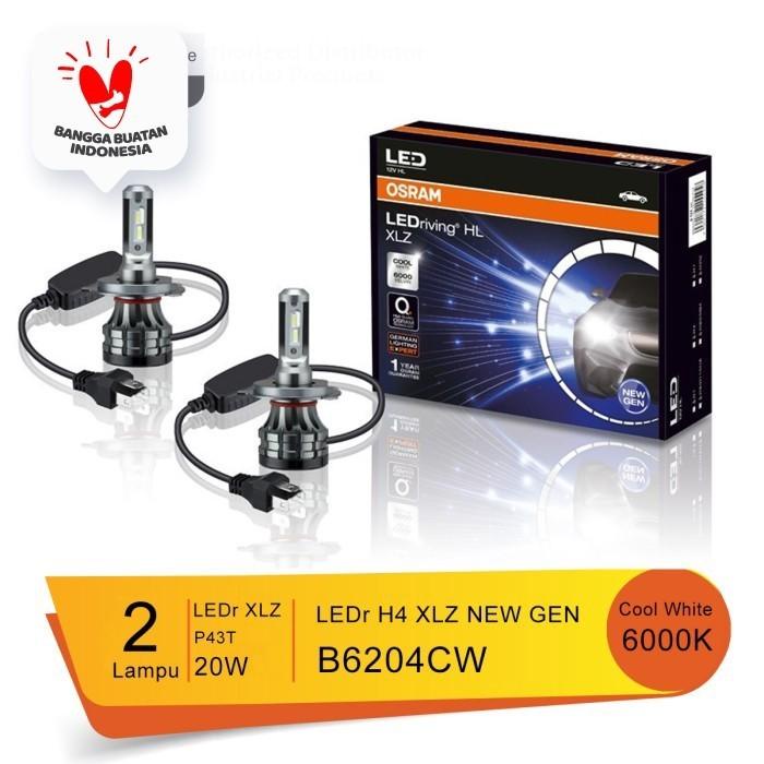 Bohlam lampu LED H4 12V LEDriving HL XLZ cool white 6000K Osram ASLI