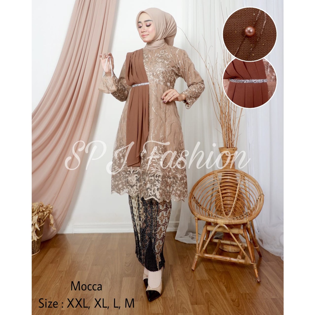 GRAND DESAIN KEBAYA TUNIK TERBARU/KEBAYA SELENDANG MODERN/KEBAYA PESTA/KEBAYA WISUDA/KEBAYA LAMARAN/KEBAYA KONDANGAN/KEBAYA TULLE TERBARU BY SPJ_FASHION/BEST SELLER KEBAYA NOW