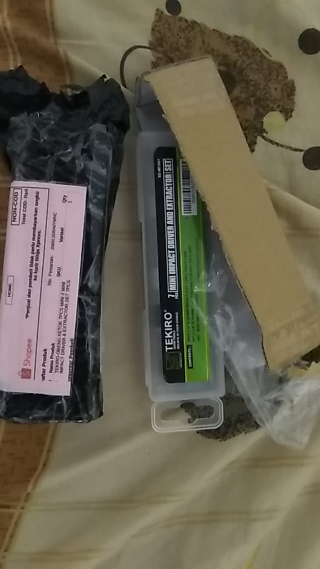 Tekiro-obeng Ketok 7pcs Mini // Mini Impact Driver & Extractor Set 7pcs