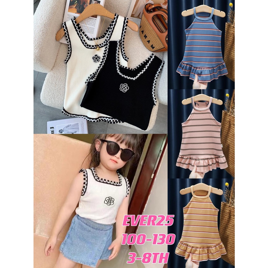 SARA DRESS AND TANKTOP KOREAN STYLE ANAK CHANEL