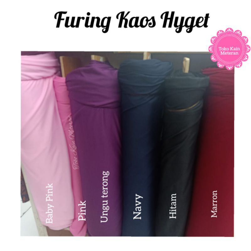 Kain Furing Kaos Hyget Super / Bahan Lapisan Kain