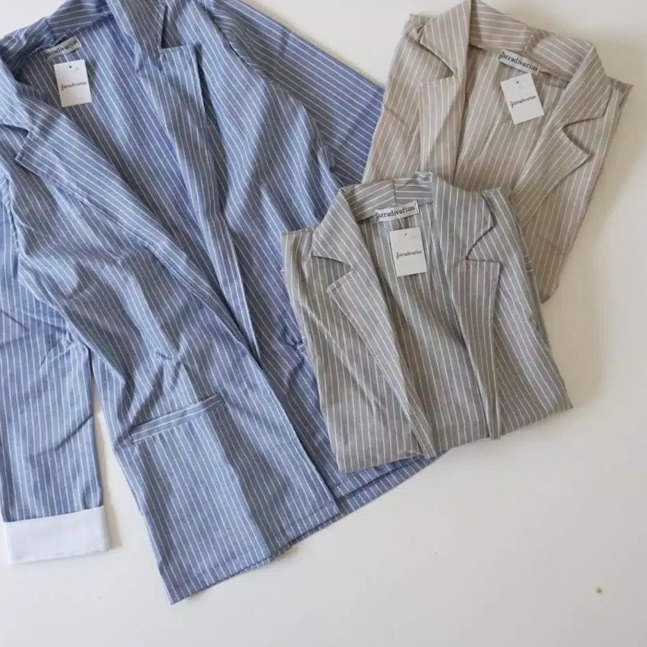 Paling Diminati<<<cey-743   Tartan Blazer / Blazer Zara Kotak Garis