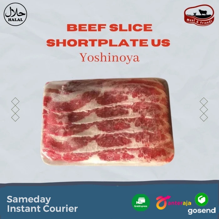 Beef Slice/Daging Slice Shortplate US Yoshinoya - (250-500)gr