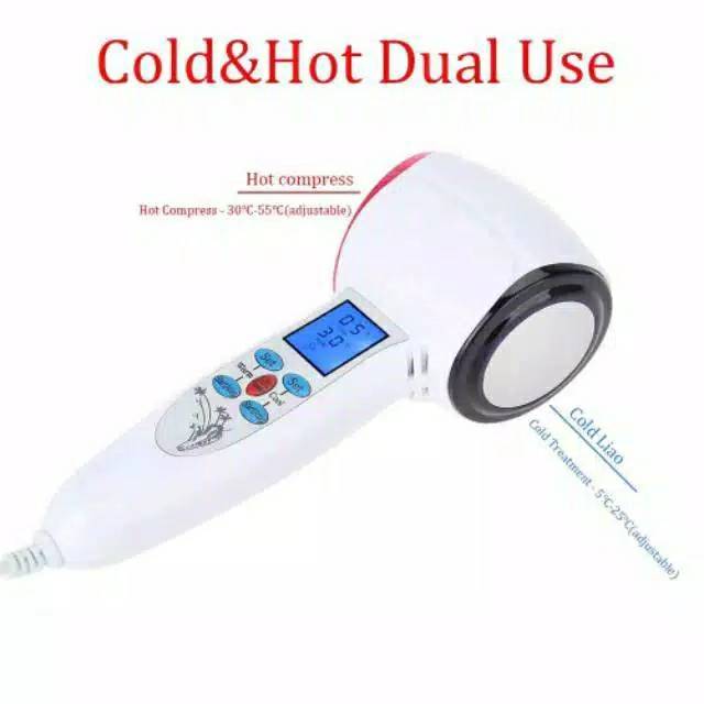 Alat setrika wajah hammer hot and cold panas dingin lcd screen control facelift hammer hot and cold