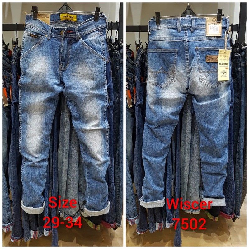 Celana Jeans Panjang Pria Mc Wiscer Original polos / Celana Jeans Mc Wiscer Original