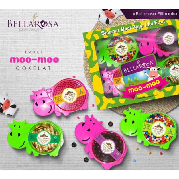 

Bellarosa moo moo - bellarosa toples sapi lucu - coklat lebaran bellarosa - aneka coklat