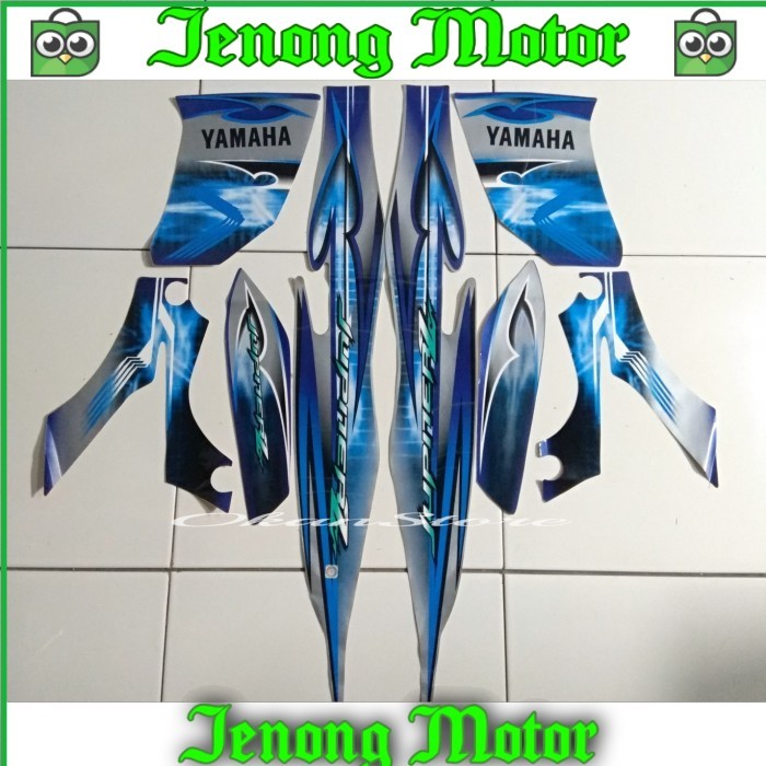 striping stiker Yamaha Jupiter z burhan biru silver
