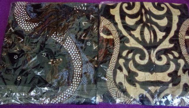 Asifa Batik Hrb026 Kenongo Kemeja Tosca Pendek Pekalongan Padi M L Xl Sogan Tulis Halus Kemeja Batik