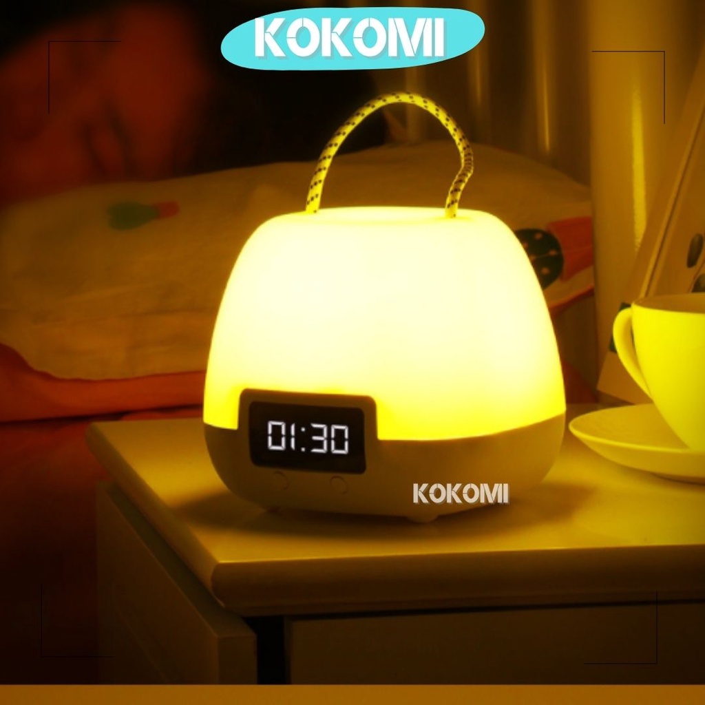 kokomi lampu tidur aestetik led km250 night light portable remote control lampu meja lampu belajar k