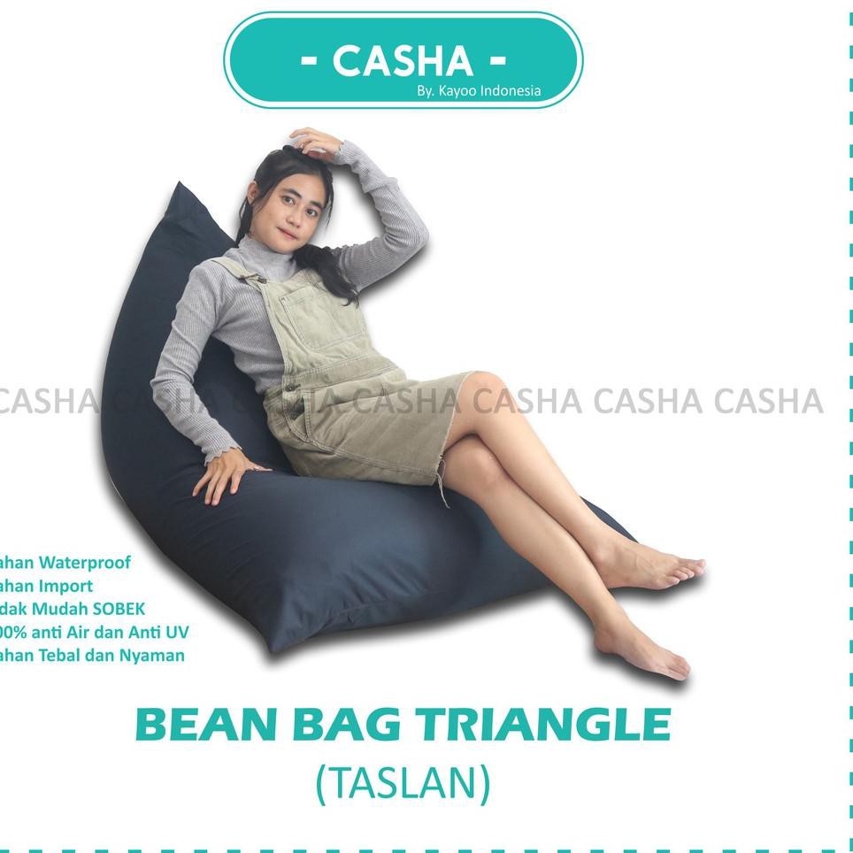Art 584736 Bean Bag Murah Triangle Termasuk Isi Waterproof Beanbag Dewasa Size Large Casha By K Shopee Indonesia