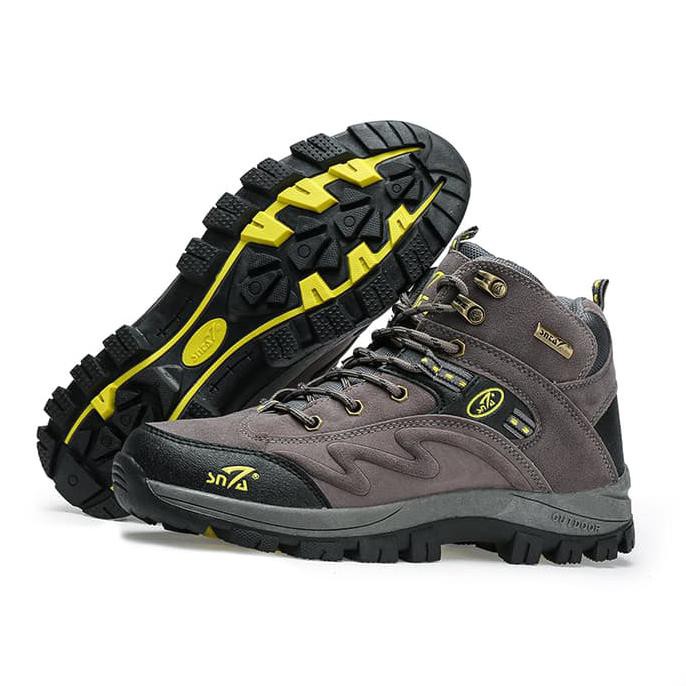 Sepatu Gunung Snta 471 Grey Trekking/Hiking/Adventure/Outdoor