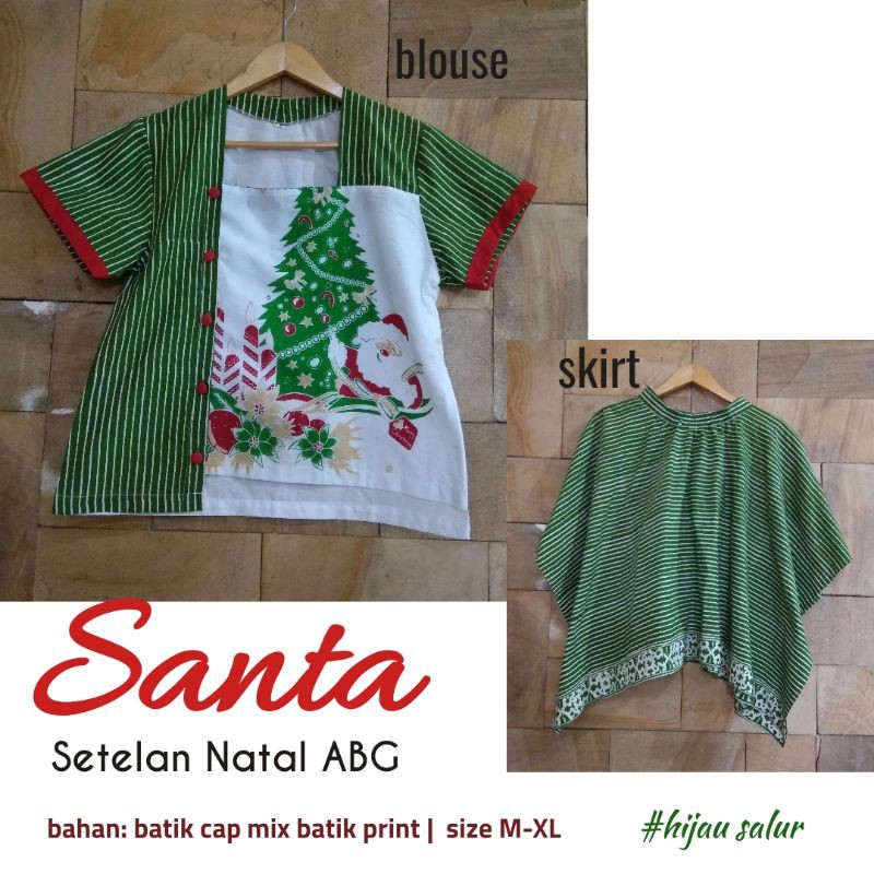 SANTA SETELAN BAJU NATAL ABG | BAJU NATAL REMAJA