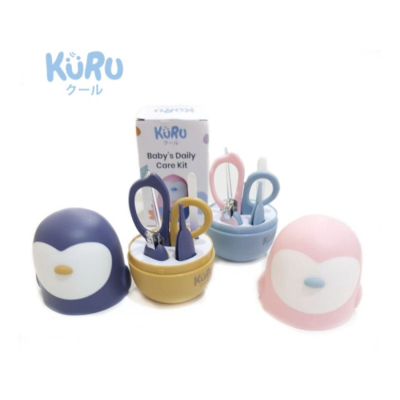 KURU Baby Nail Care Manicure Set 5in1 - Kuru Alat Gunting Kuku Bayi Set - Kuru Daily Care Ser