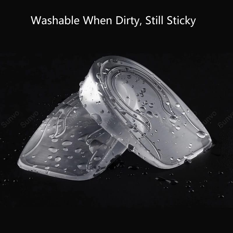 INSOLE PENINGGI BADAN INVISIBLE BAHAN SILICON GEL INSOLE SEPATU WANITA ALAS KAKI PENINGGI BADAN INSTANT BLK