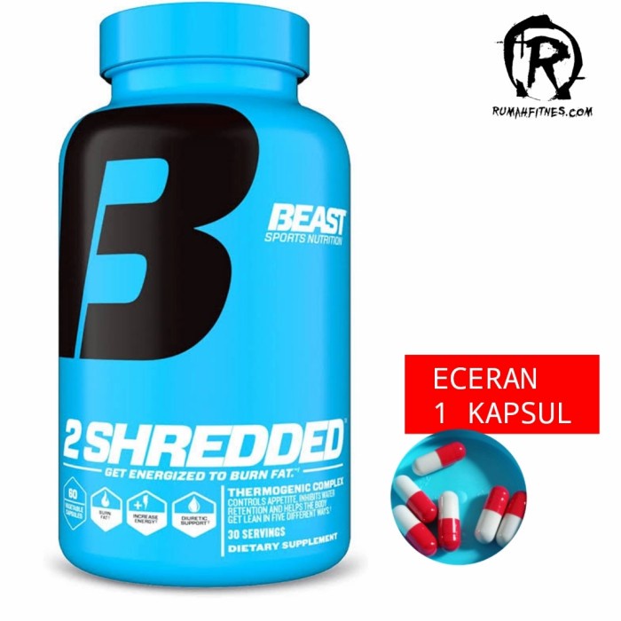 ORIGINAL BEAST 2 SHREDDED HYDROXYCUT RIPPED ECER
