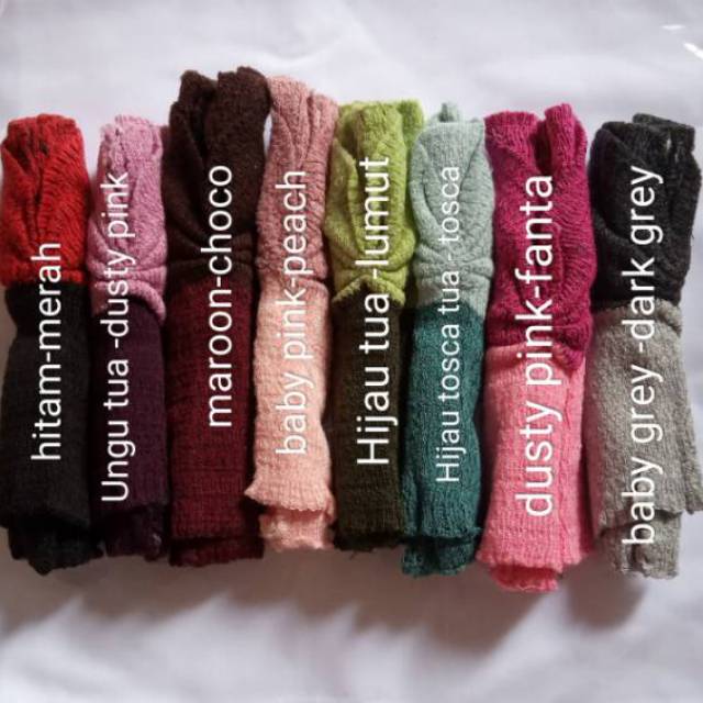 RAJUT SERUT DUA WARNA KOMBINASI BANDANA CIPUT INER DALEMAN RAJUT SERUT DUA WARNA KOMBINASI BANDANA CIPUT INER DALEMAN