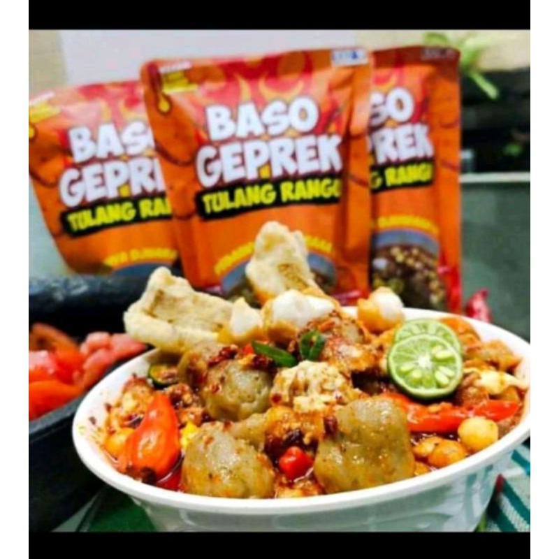 

Baso geprek tulang rangu Baso djuara