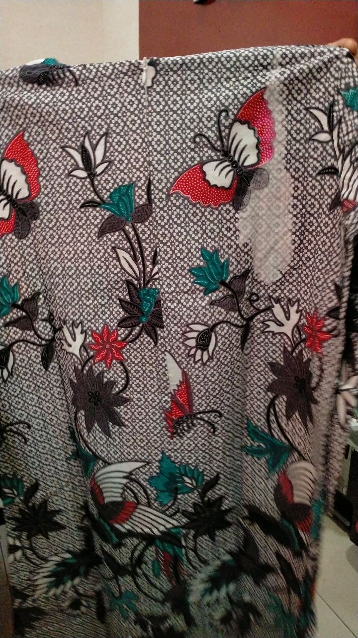 Batik Couple Keluarga Sania Ruffle Ori Ndoro Jowi Dnt Motif Godong Coklat