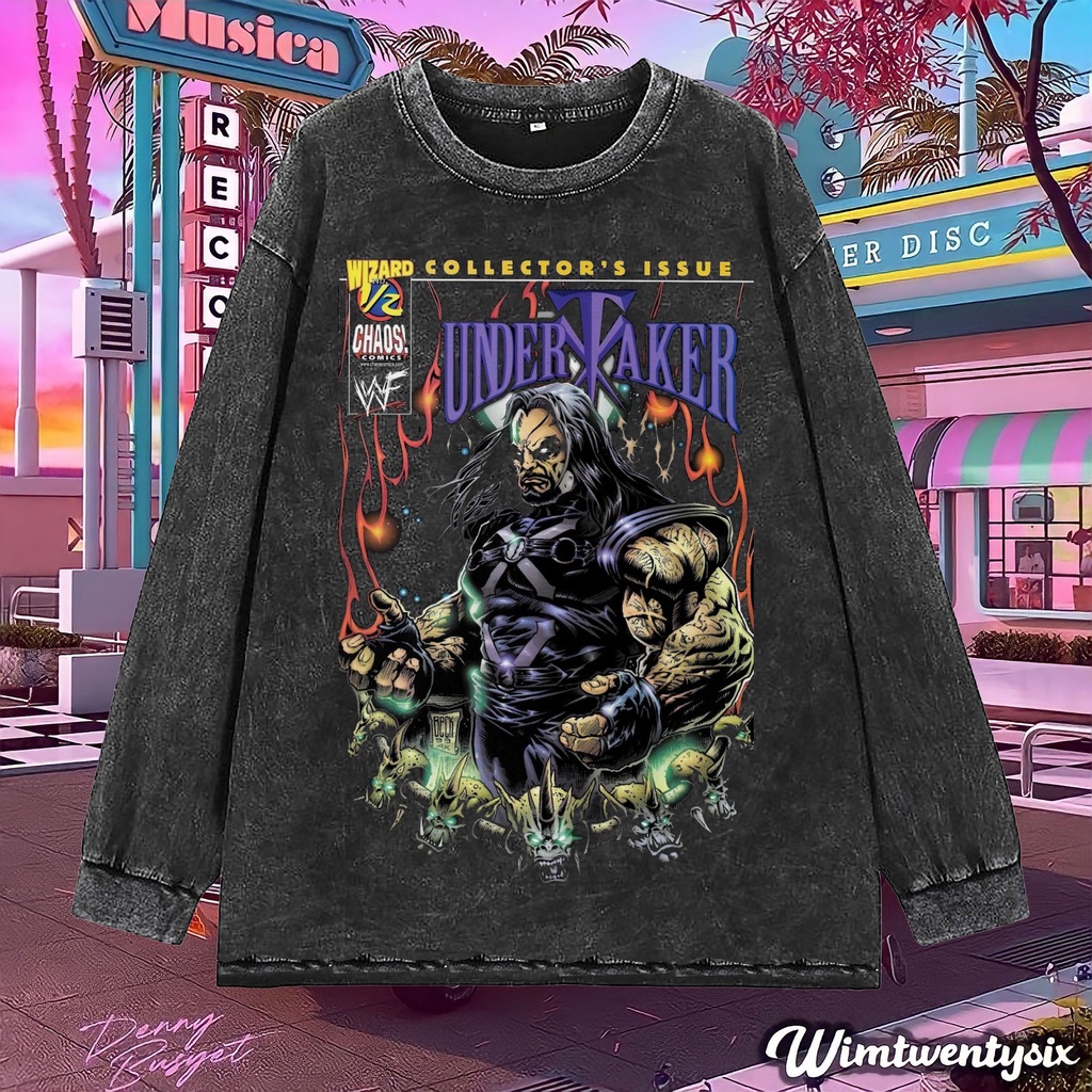 longsleeve | kaos oversize | oversize washing | t-shirt oversized | kaos undertaker smack down