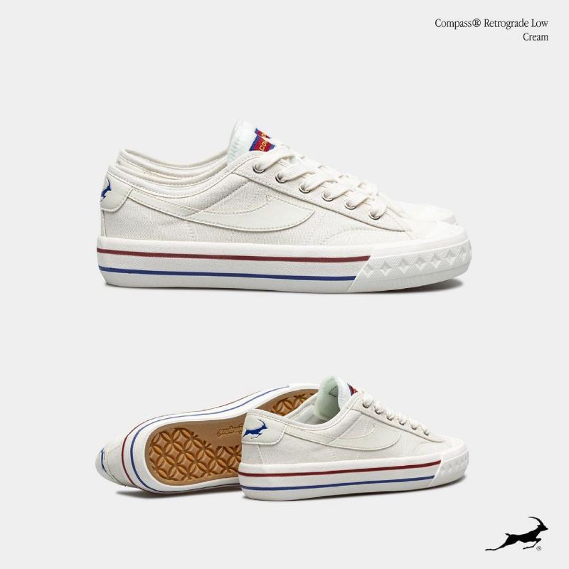 sepatu compass retrograde cream low