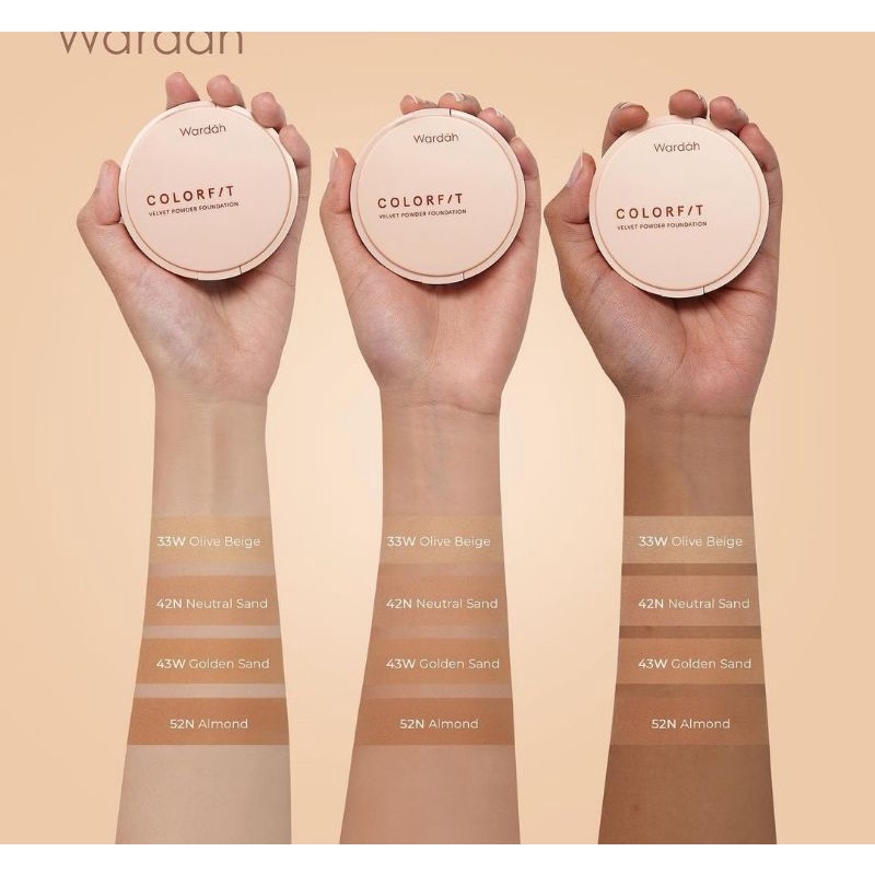 Wardah Colorfit Velvet Powder Fondation 11g