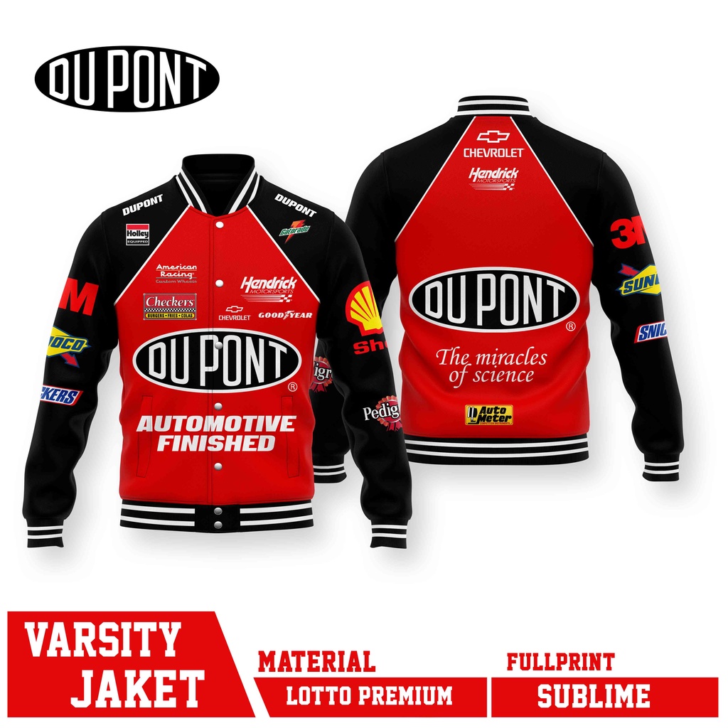 VARSITY JACKET DUPONT VINTAGE RACING STAR