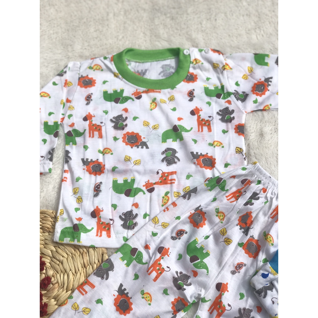 [STO.PJMGB] Setelan Baju Bayi Piyama Bayi Panjang Kaos Oblong  Umur 3 - 16 Bulan