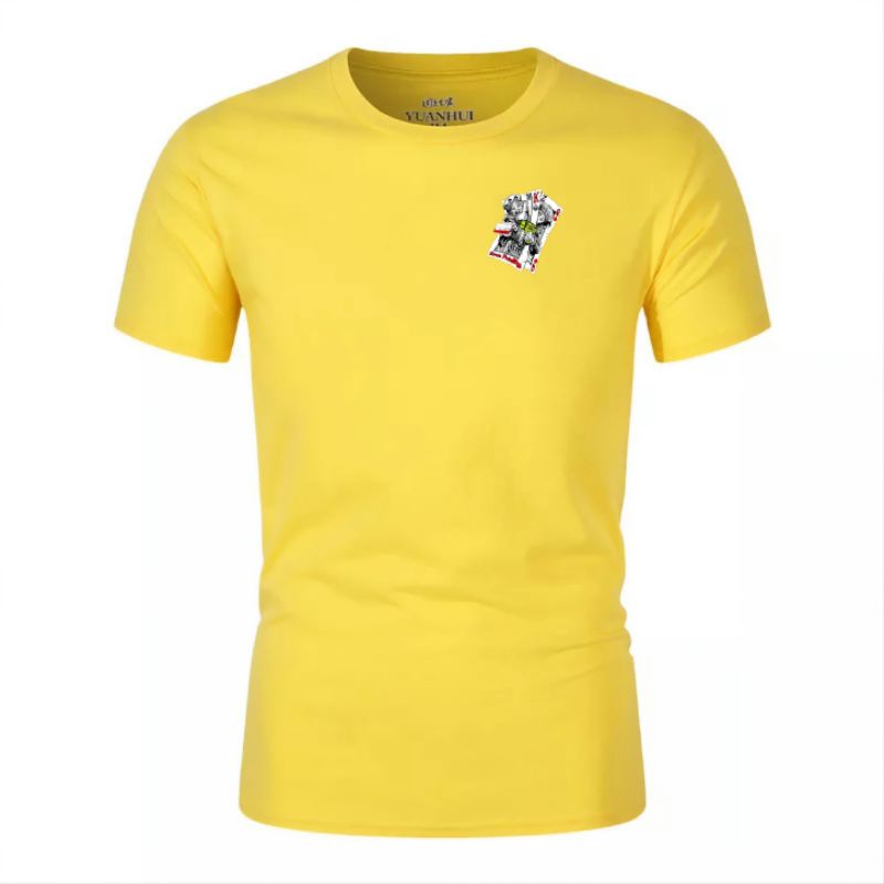 Kaos Pria Kartu Lengan Pendek Baju Distro Oblong Atasan Dewasa Cod