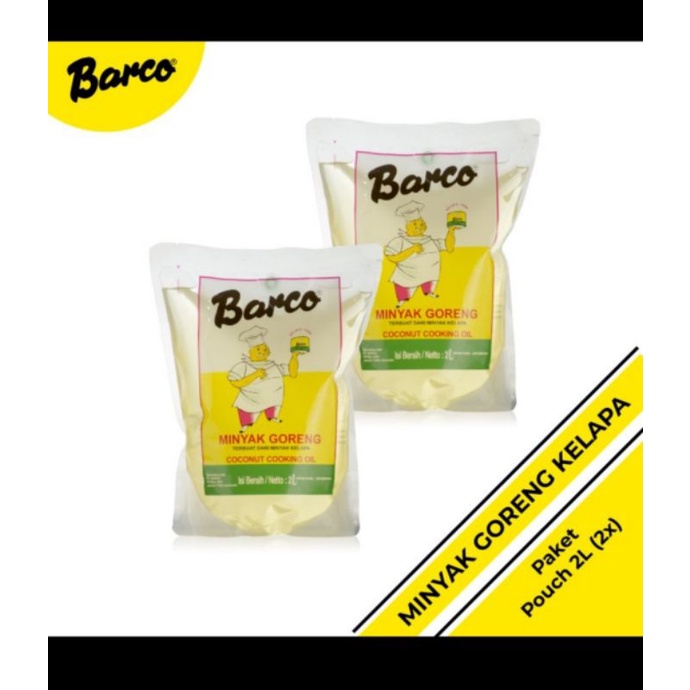 

minyak goreng barco refil. 2 ltrx2 refil