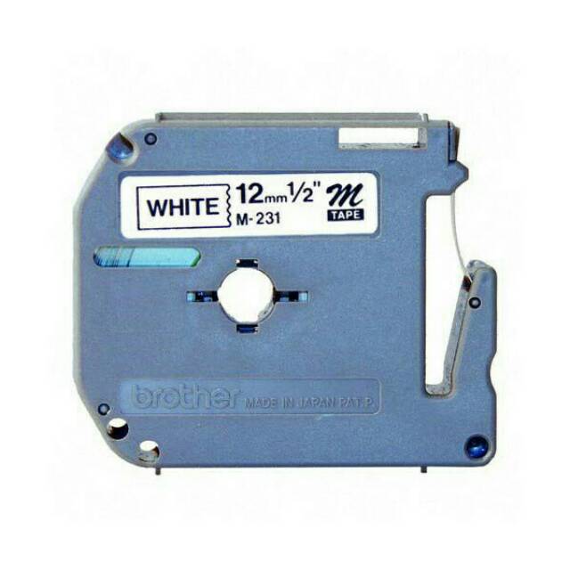 

Label Mesin Brother / Brother Label Tape MK-231 12mmx8m Black on White MK 231 M-K231