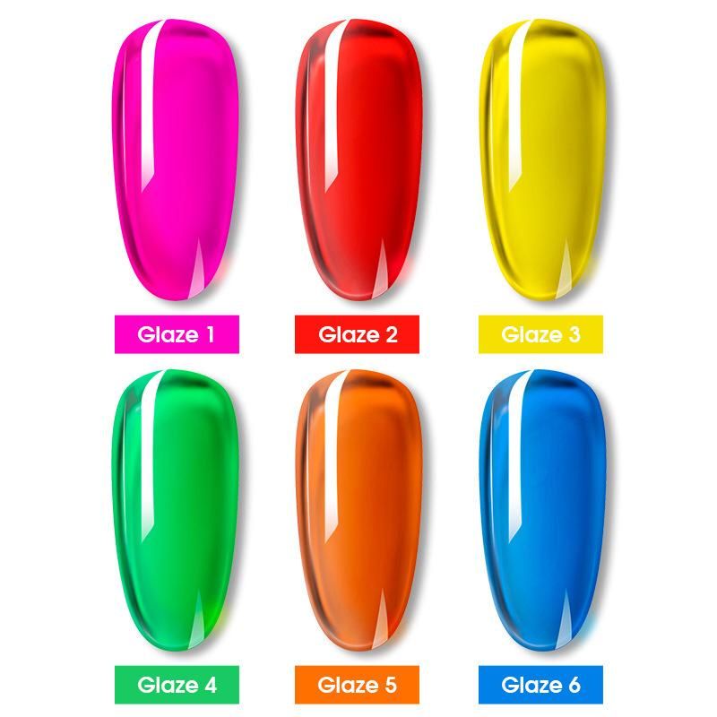 ROSALIND Glaze Series Gel Nail Polish UV LED Nail Art / Kutek / Cat Kuku Murah Bagus