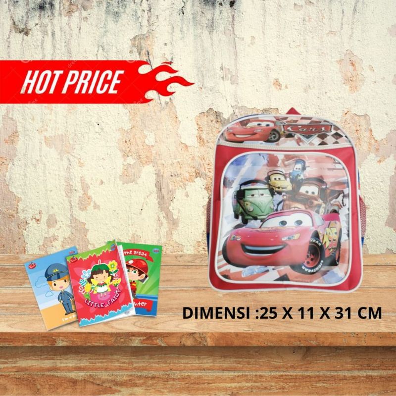 Tas sekolah karakter Cars