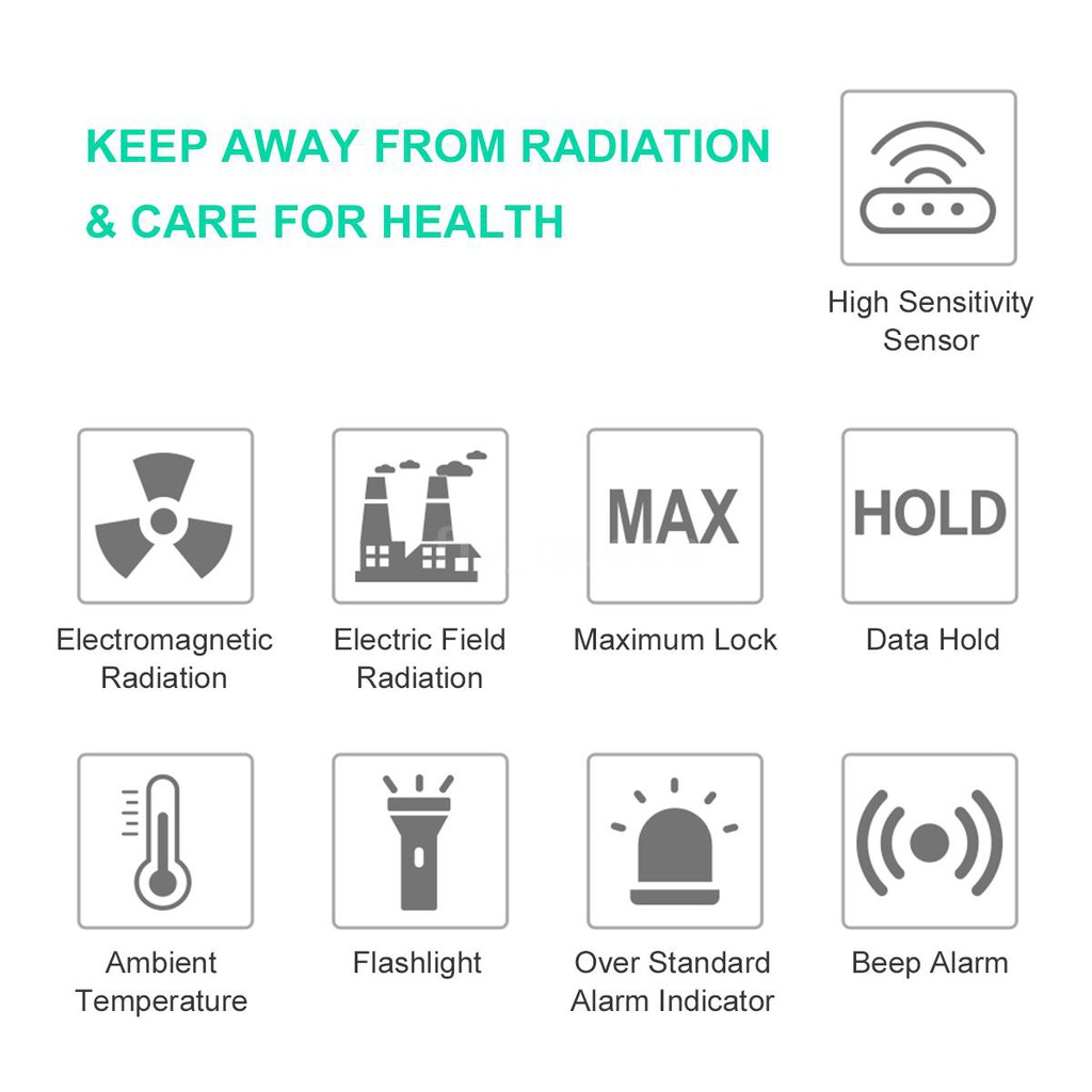 Fuyi Emf Meter Electromagnetic Radiation Detector Household Handheld High Precision Electromagnetic Wave Radiation Tester Radiation Monitor Fy876 Black Shopee Indonesia