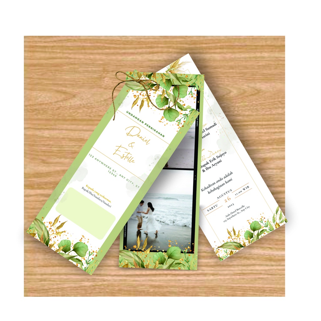 Undangan Murah/ Undangan Kekinian/ Undangan Aesthetic/ Undangan Wedding Kekinian