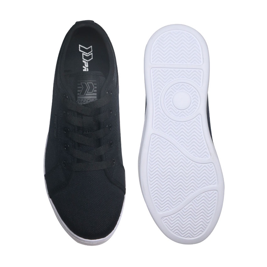 Precise Devan W Sepatu Sneakers Hitam Pria - Black/White