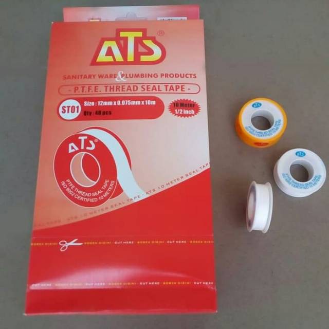 SEALTAPE / SEAL TAPE Mdl ONDA / SELOTIP AIR / LAKBAN / TEFLON TAPE / ISOLASI PIPA 12MM