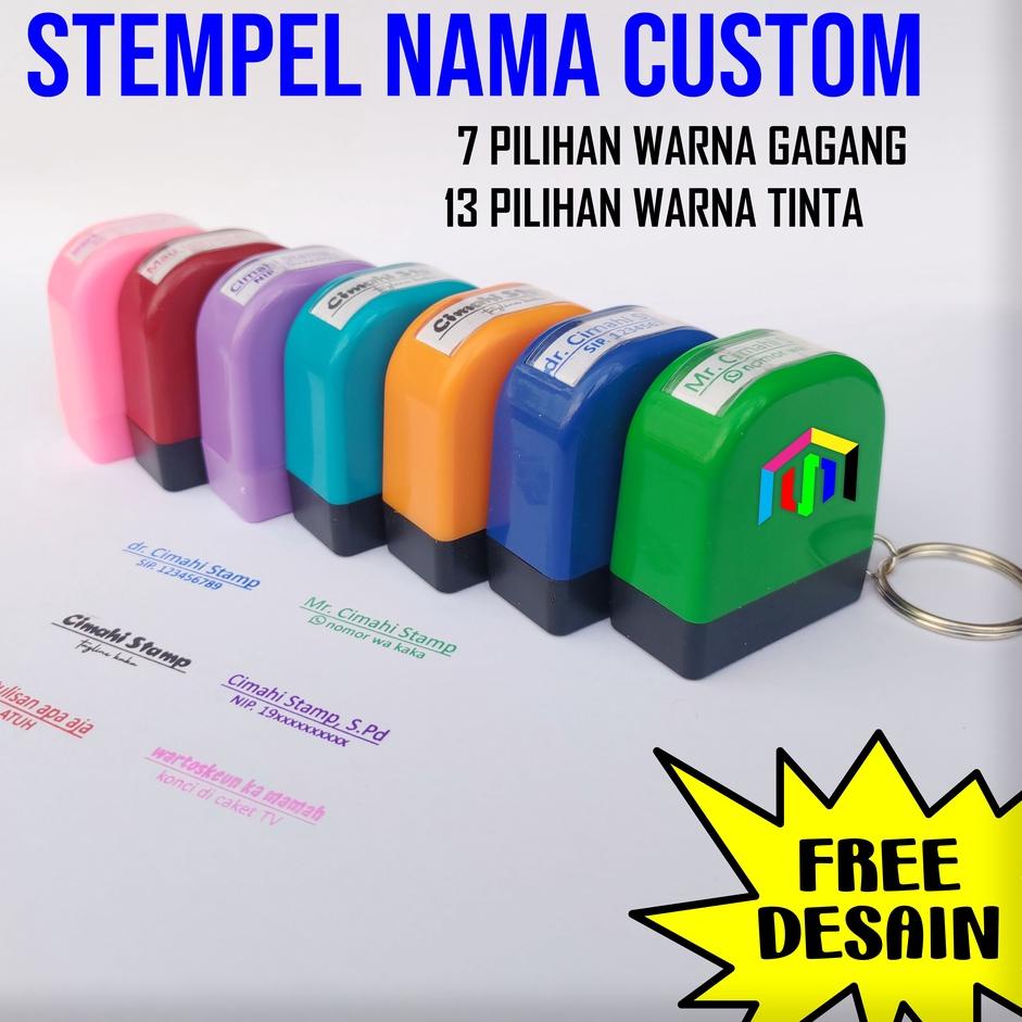 

Terlaku. STEMPEL NAMA DOKTER Gantungan Kunci 3x1 CM Z61 ➢