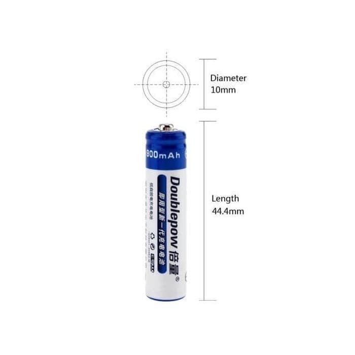 Batu Baterai A2 AA 800mAh Batre Rechargable Battery Cas Doublepow