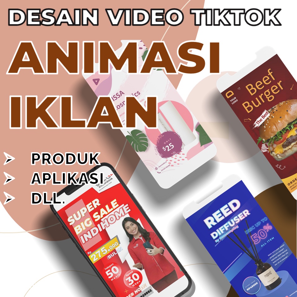 Jasa Edit Video Foto Animasi Iklan Produk Desain Motion Promosi Aplikasi Tiktok Instagram Reels