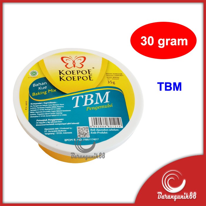 Koepoe Koepoe TBM Pengemulsi Pengembang Baking Mix 35 gram Bahan Kue Kupu Kupu