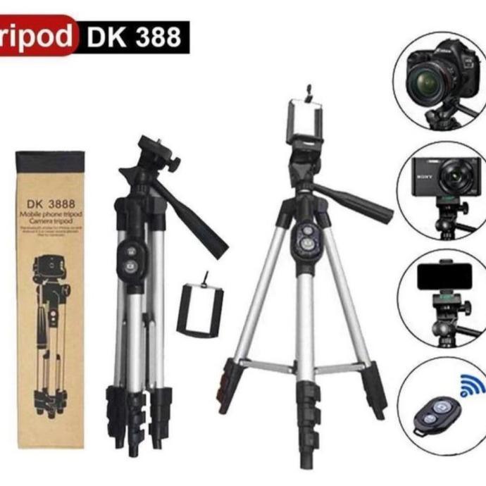 Terbatas Tripod Bluetooth Remote Dk3888 Tripod Kamera Dan Hp Tripod 1Meter Hemat