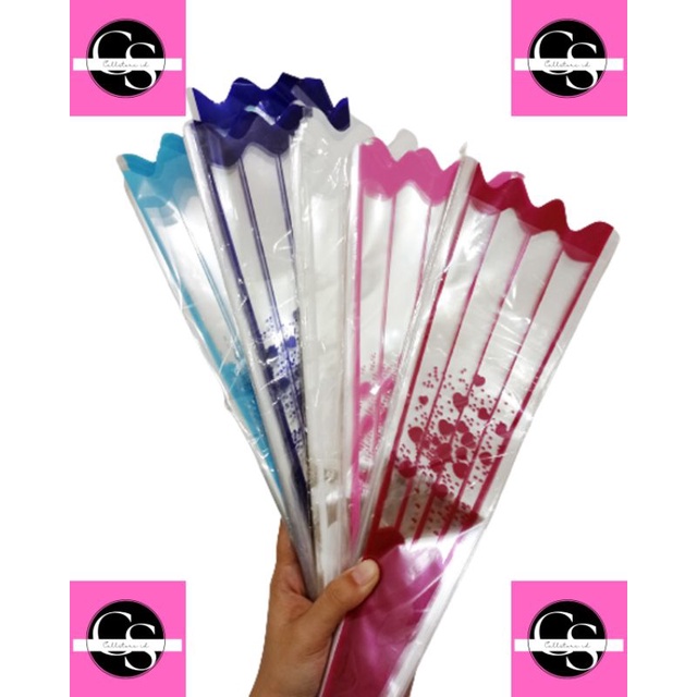 PLASTIK BUNGA TANGKAI BESAR / PLASTIK BUNGA BESAR ISI +/- 100PCS