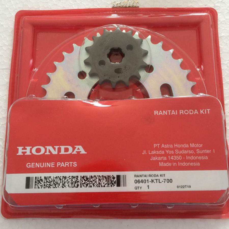 06401KTL700 Rantai Roda Kit (Drive Chain Kit) Revo original ahm 06401-KTL-700