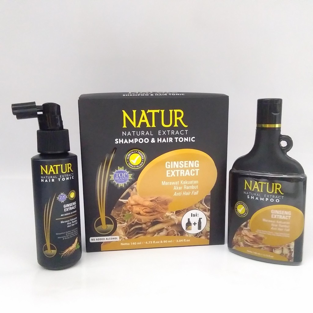 Natur 2 in1 Shampoo &amp; Hair Tonic  (PAKET EKONOMIS)